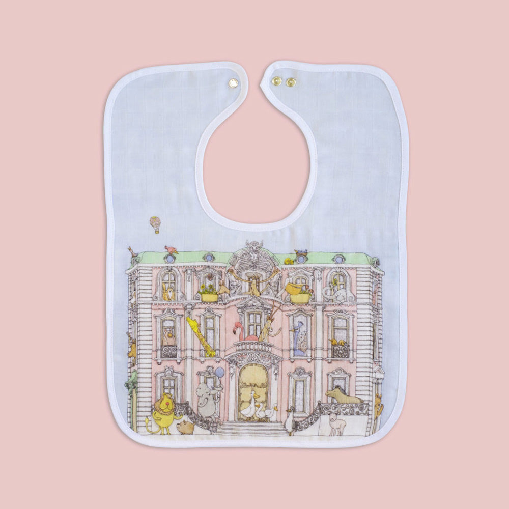 Atelier Choux Large Bib - Gold Snaps