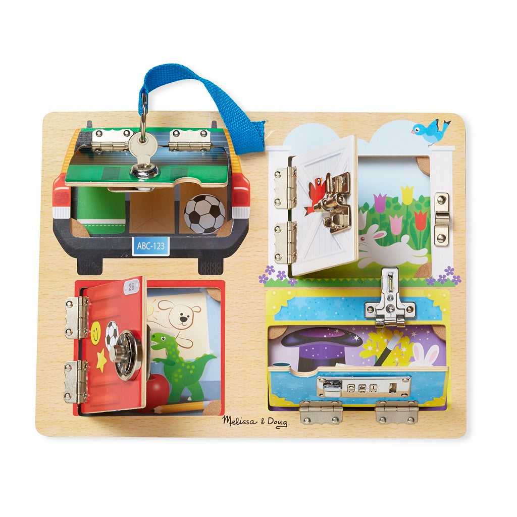 Melissa & Doug Lock & Latch Board 3 years+