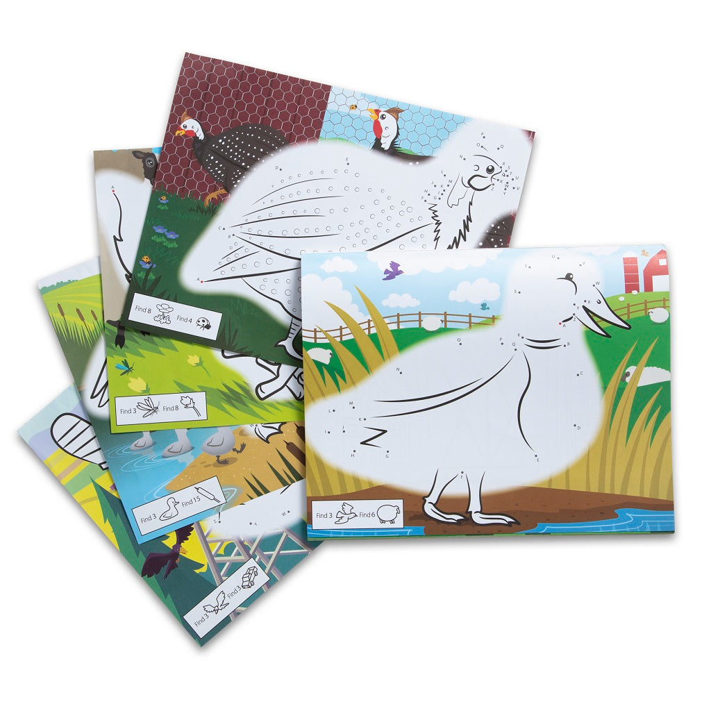 Melissa & Doug ABC Dot-to-Dot Coloring Pad - Farm 4 years+