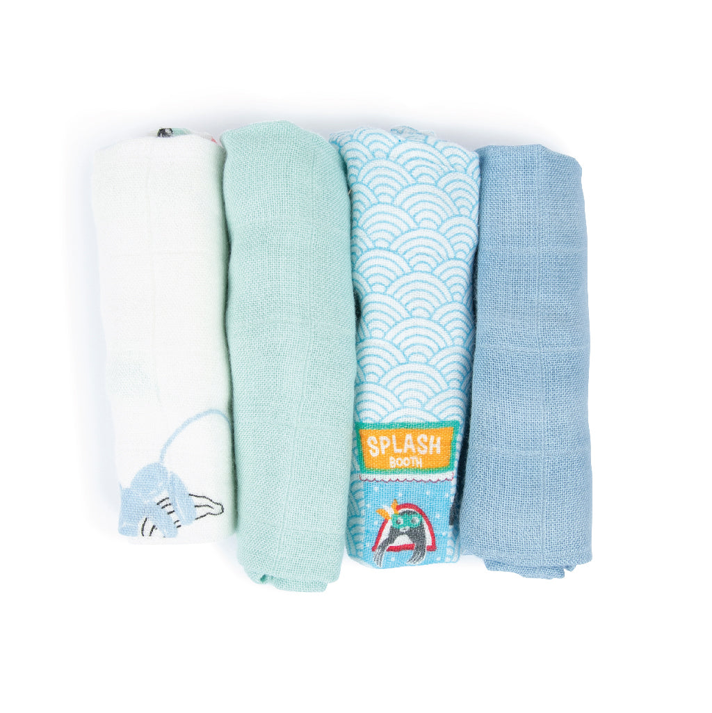 Little Rei x Maison Q Animal Balloon Wash Cloth - 4pc