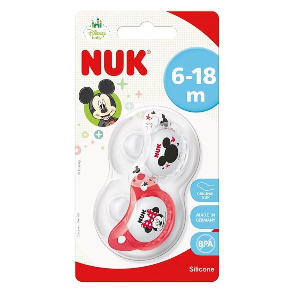 NUK Disney Latex Soother - 2pcs/pack