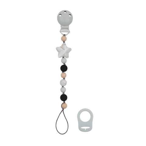 Kushies Silibeads Pacifier Clip - Star