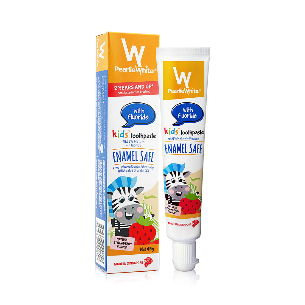 Pearlie White Enamel Safe Kids' Fluoride Toothpaste