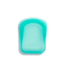 Stasher Reusable Silicone Pocket, Clear & Aqua, 2 Pack (118 ML each)