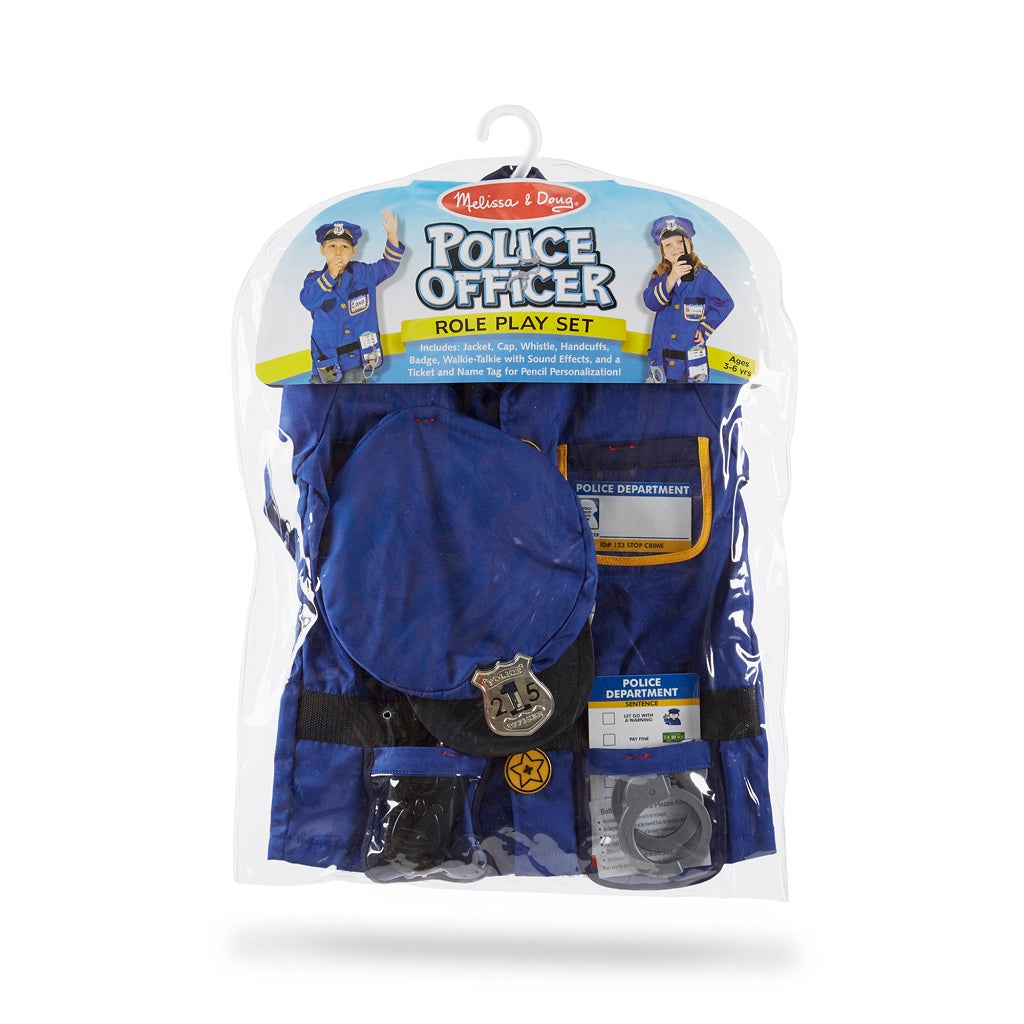 Melissa & Doug Police Officer Role Play Costume Set 3-6 years