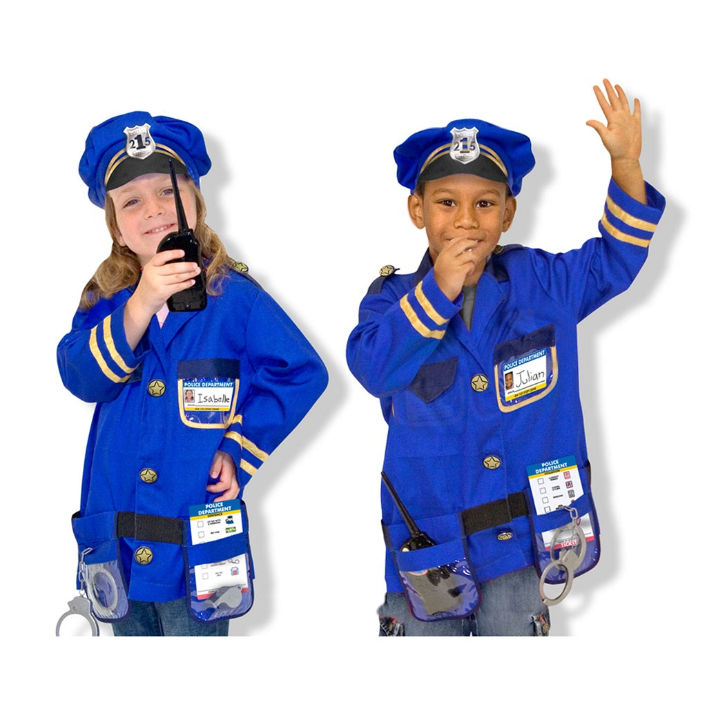 Melissa & Doug Police Officer Role Play Costume Set 3-6 years