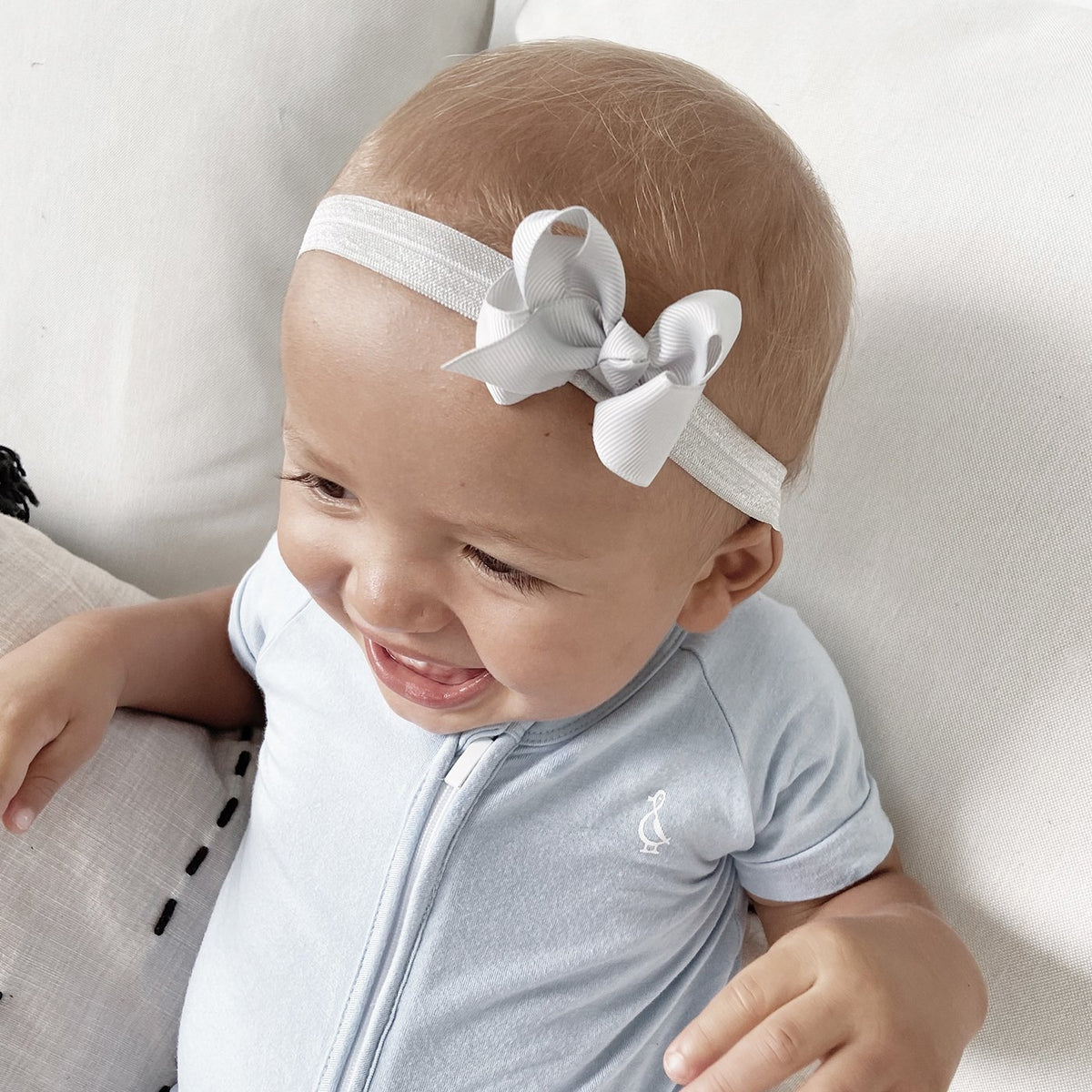 Raph&Remy Premium Newborn Bow Headbands Trio Pack