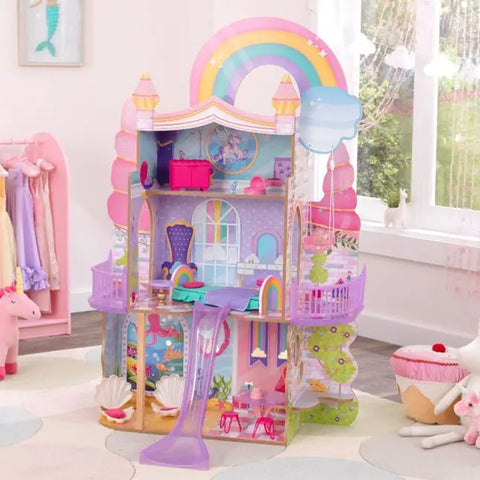 Kidkraft Rainbow Dreamers Unicorn Mermaid Dollhouse