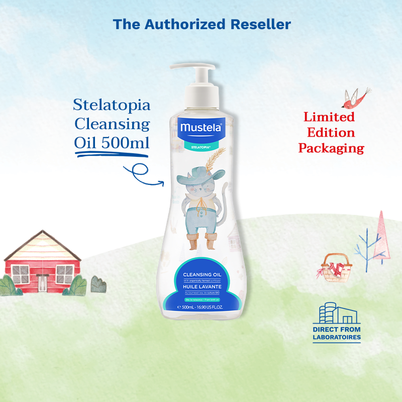Mustela Fairy Tale Stelatopia Cleansing Oil - Puss in Boots