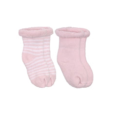 Kushies Terry Newborn Socks - 2 Pack