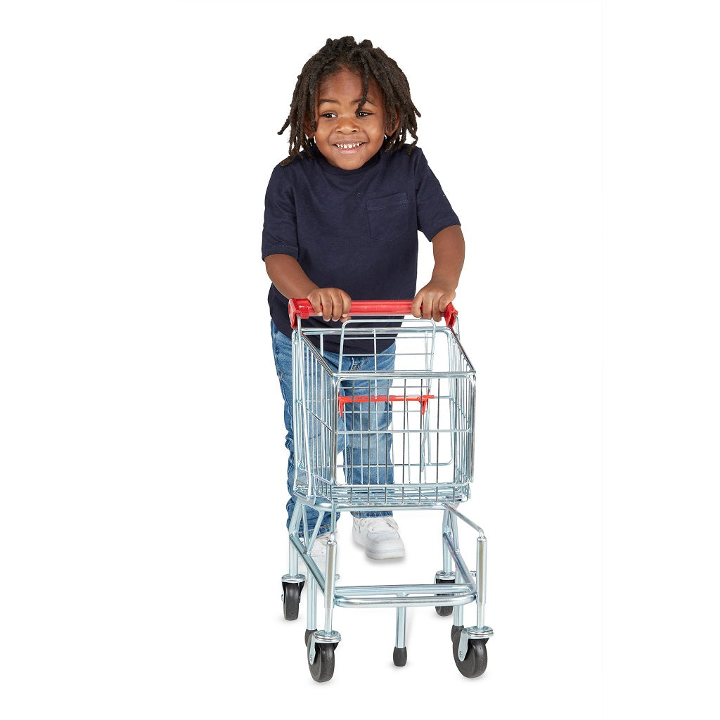 Melissa & Doug Shopping Cart Toy - Metal Grocery Wagon 3 years+