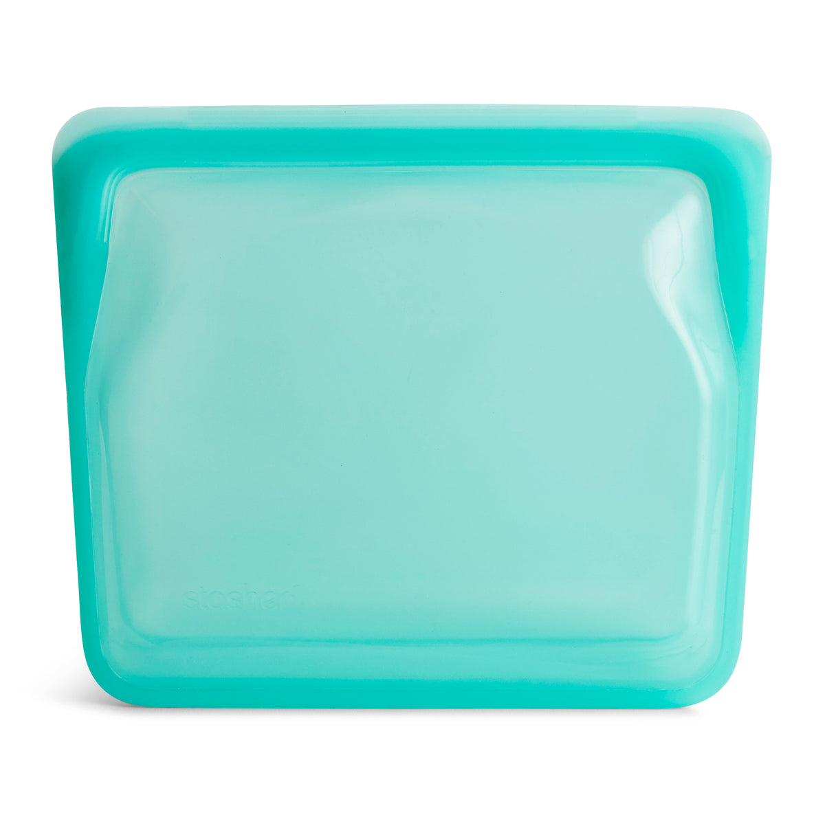 Stasher Reusable Silicone Food Bag, Aqua, Large Stand Up Bag (1.6 litres)