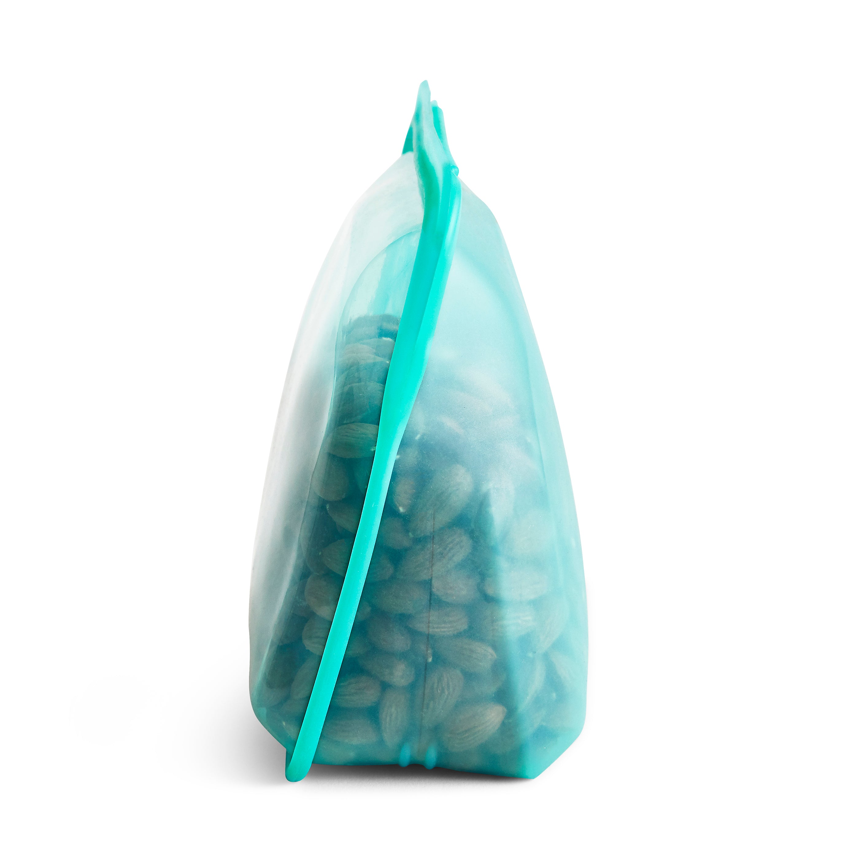 Stasher Reusable Silicone Food Bag, Aqua, Large Stand Up Bag (1.6 litres)