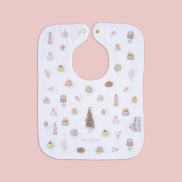 Atelier Choux Large Bib - Gold Snaps