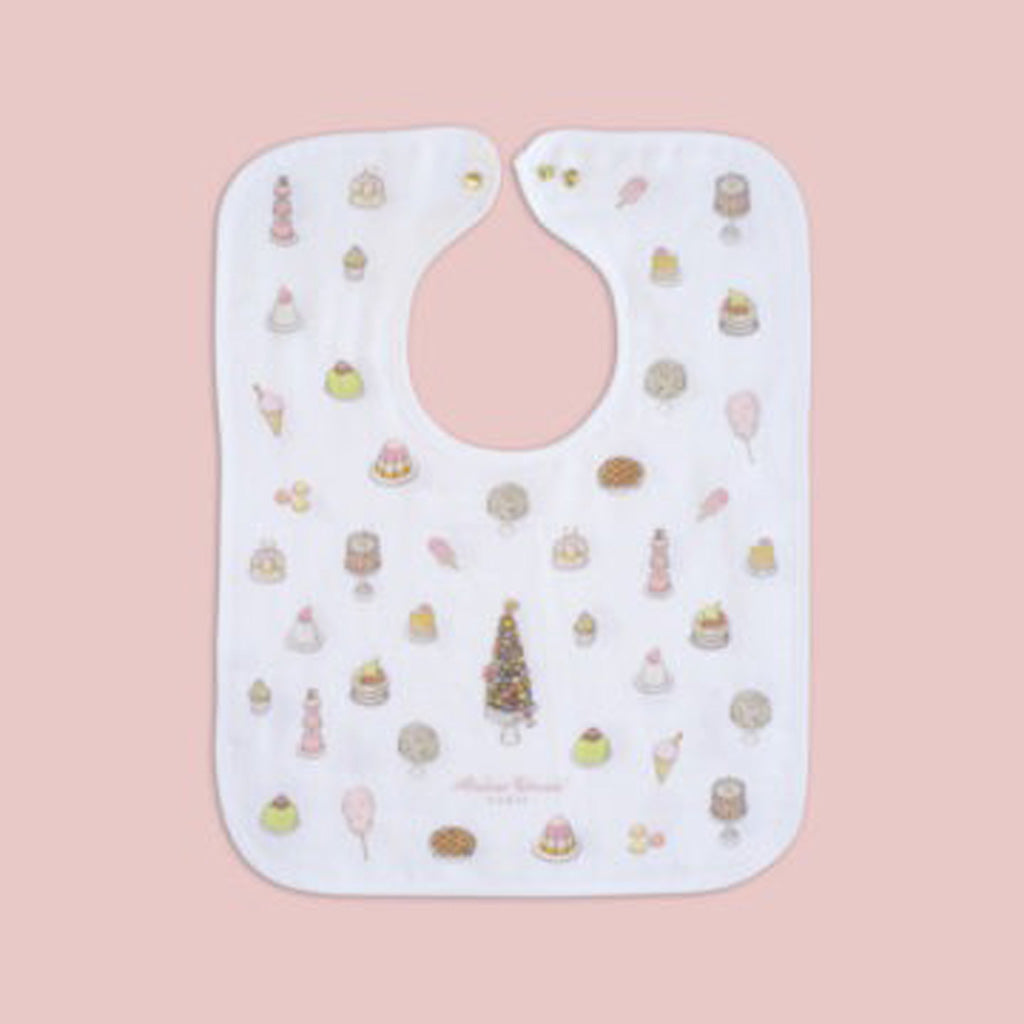 Atelier Choux Large Bib - Gold Snaps