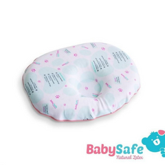 BabySafe Newborn Latex Dimple Pillow with Case