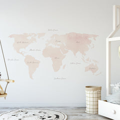 Urban Li'l World Map Wallpaper