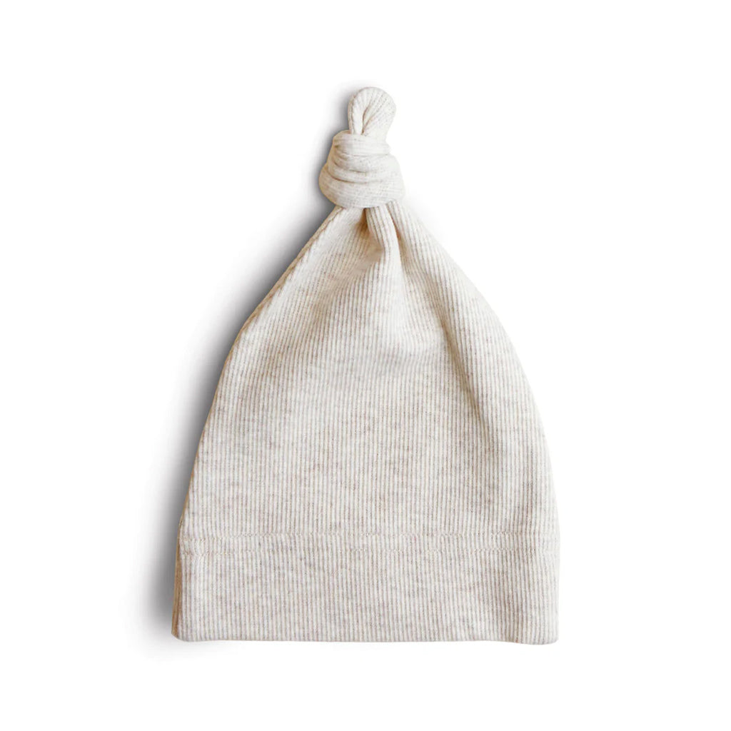 Mushie Ribbed Baby Beanie