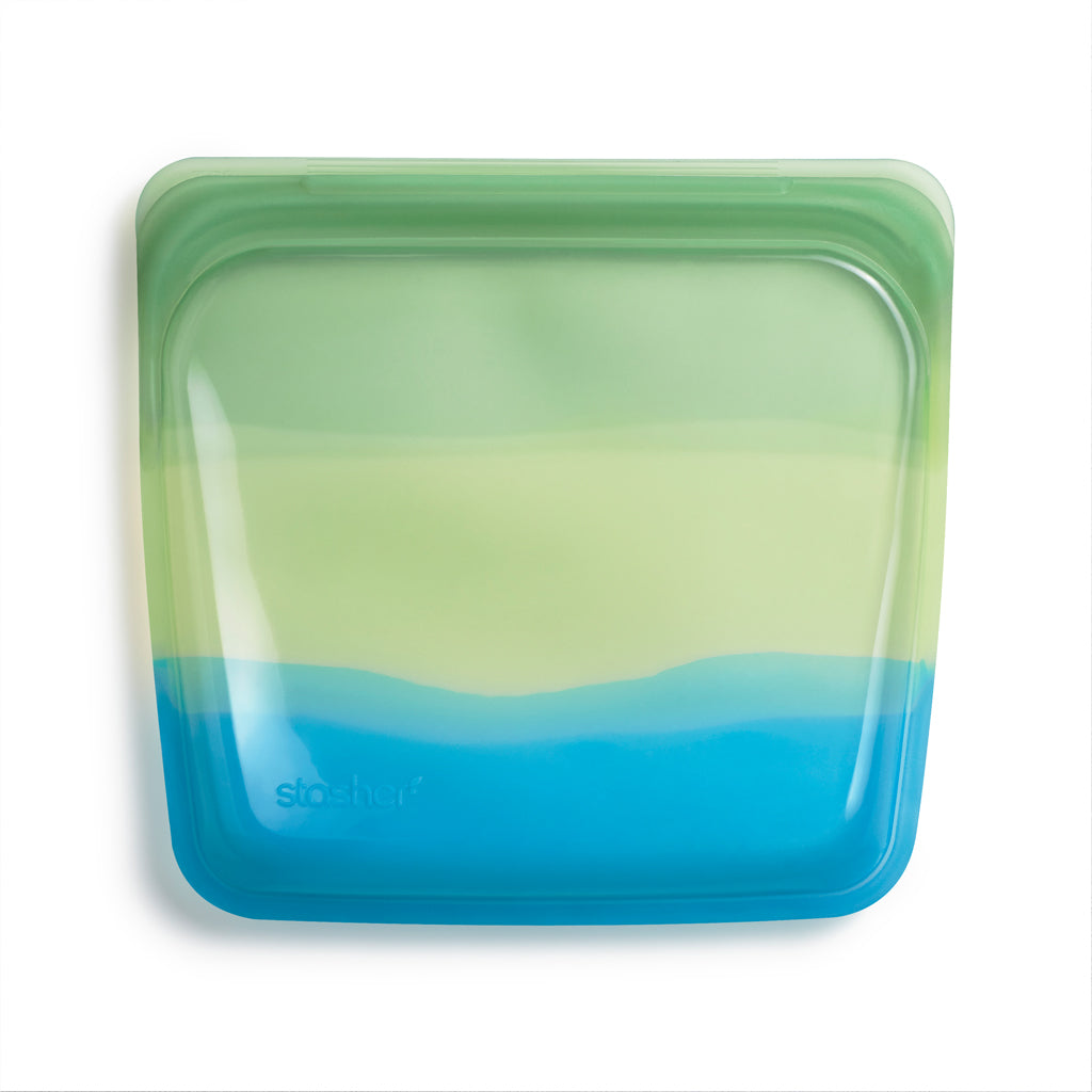 Stasher Reusable Silicone Sandwich Bag Limited Edition, Endangered Sea (828 ml)