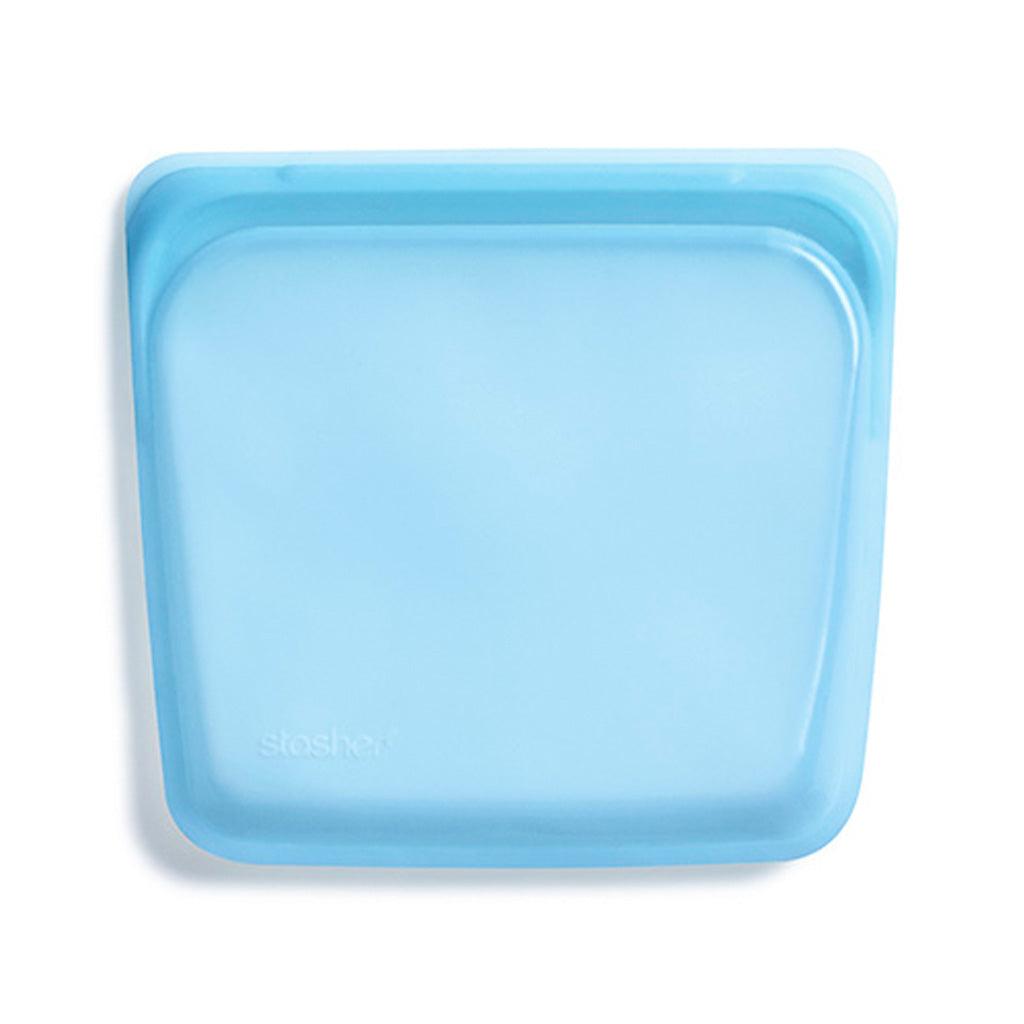 Stasher Reusable Silicone Sandwich Bag, Rainbow Blue (828 ml)
