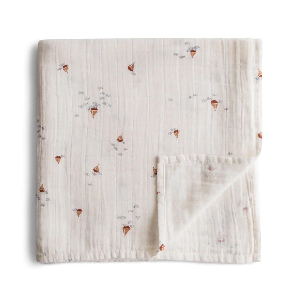 Mushie Swaddle Blanket Organic Cotton