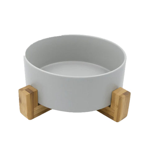 Louie Living Ceramic Pet Bowl With Stand
