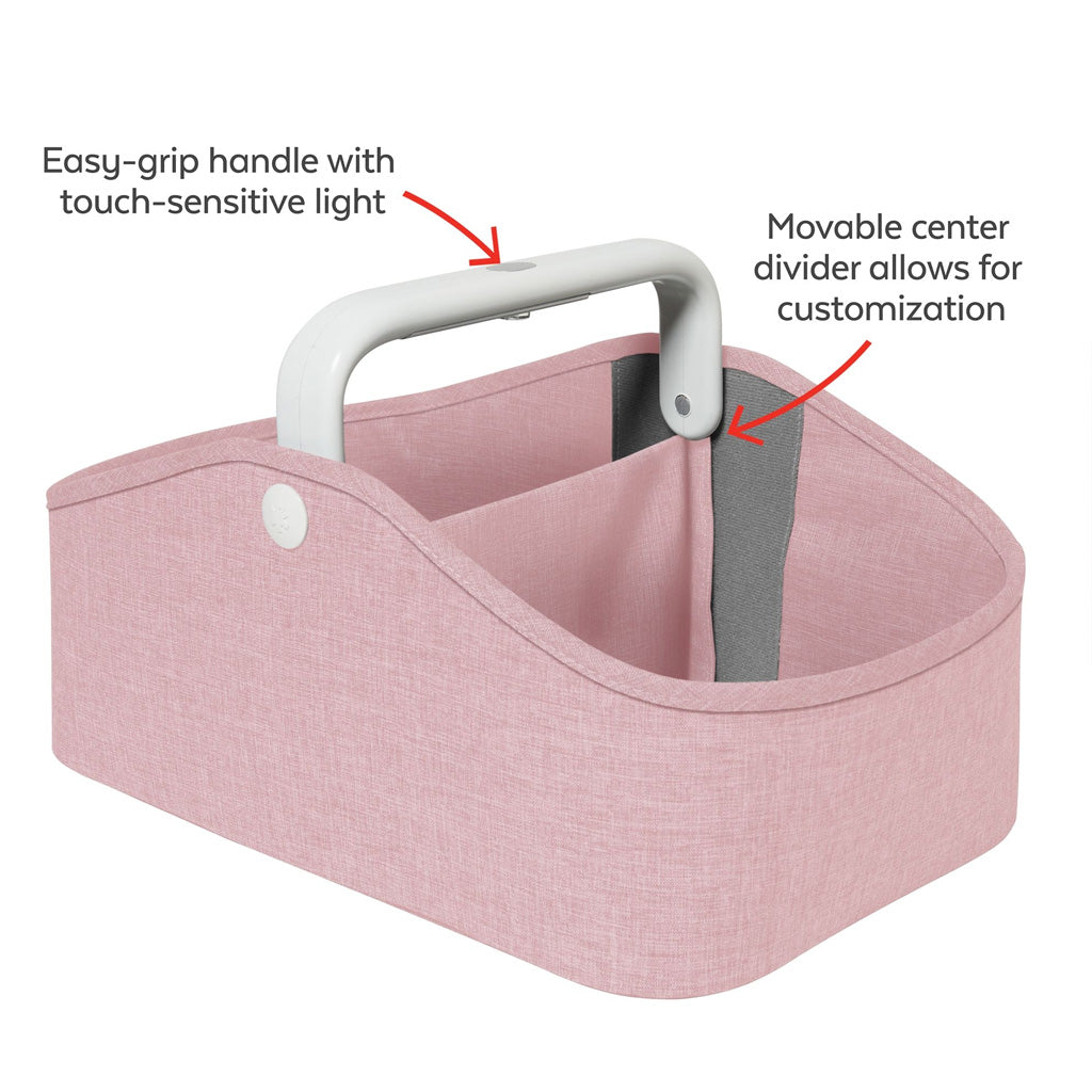 Skip Hop Light Up Diaper Caddy- Heather Pink