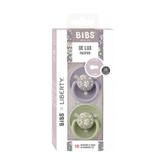 BIBS x LIBERTY Delux Silicone Pacifier Twin Pack (0-3 years)