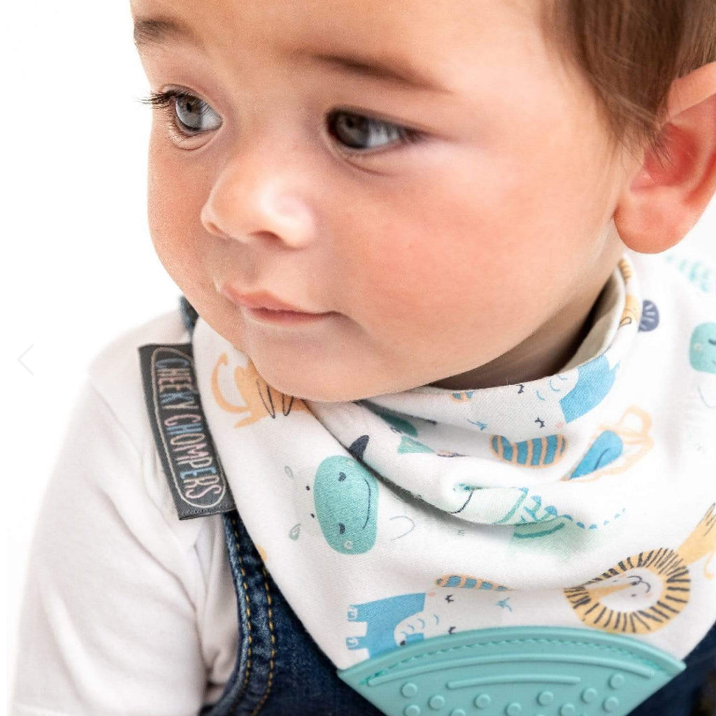 Cheeky Chompers Cheeky Animals Neckerchew - Teething Dribble Bib