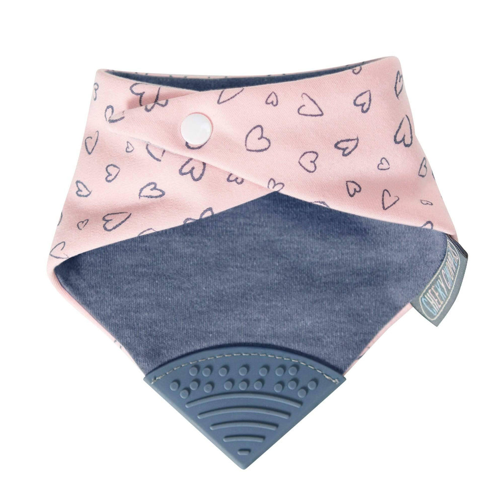 Cheeky Chompers Made With Love Neckerchew - Teething Dribble Bib