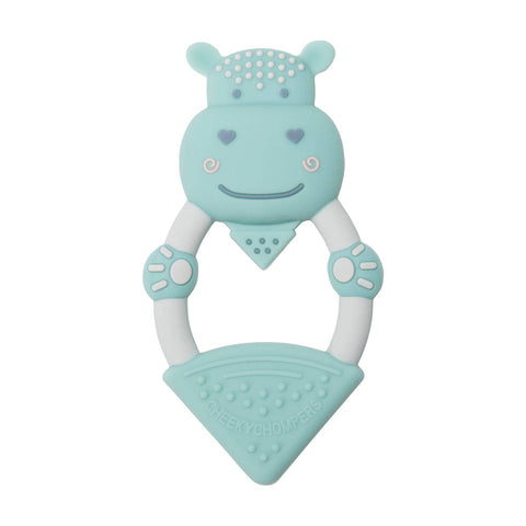 Cheeky Chompers Chewy the Hippo Teether - Textured Baby Teether