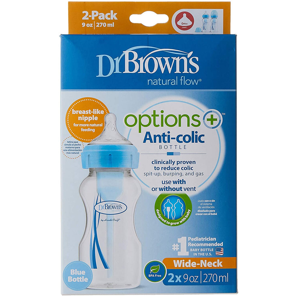 Dr Brown's Pp Wide-Neck "Options" 270ml Bottle - 2pack