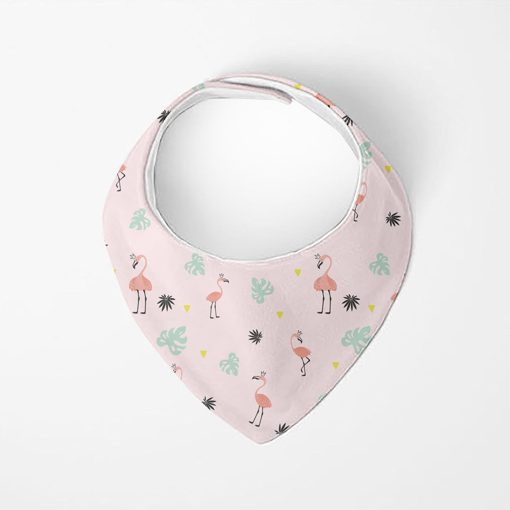 Kushies Bandana Bib 2 Pack - Flamingo