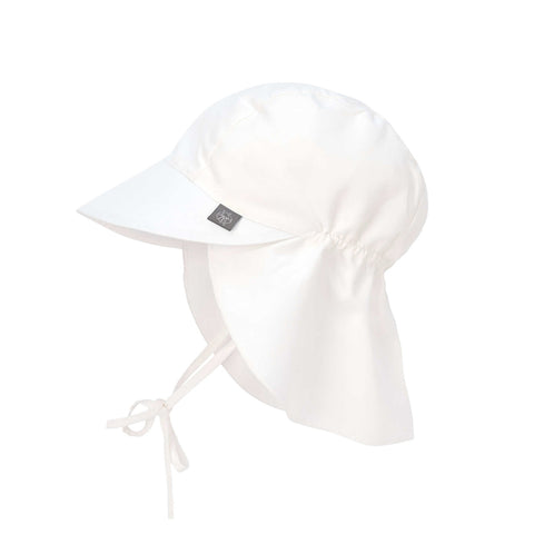 Lassig Sun Protection Flap Hat, White