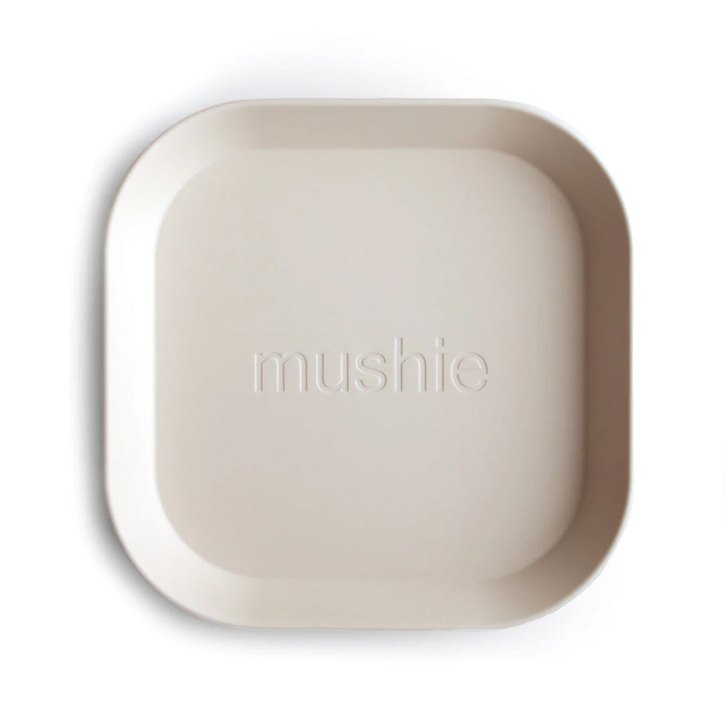 Mushie Square Dinnerware Plate, Set of 2