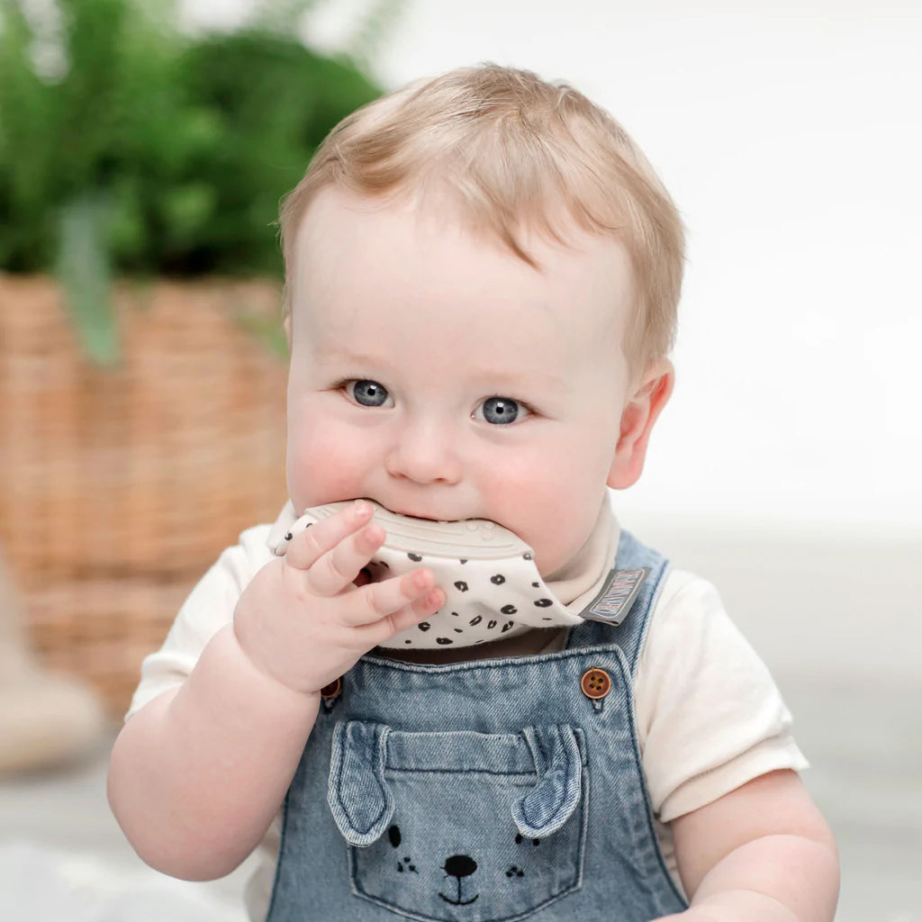 Cheeky Chompers Leopard Spot Neckerchew - Teething Dribble Bib