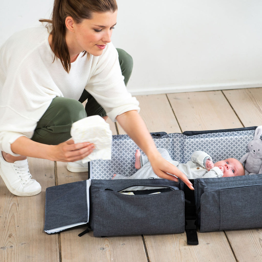 Doomoo Nursery Bag & Carrycot - Grey