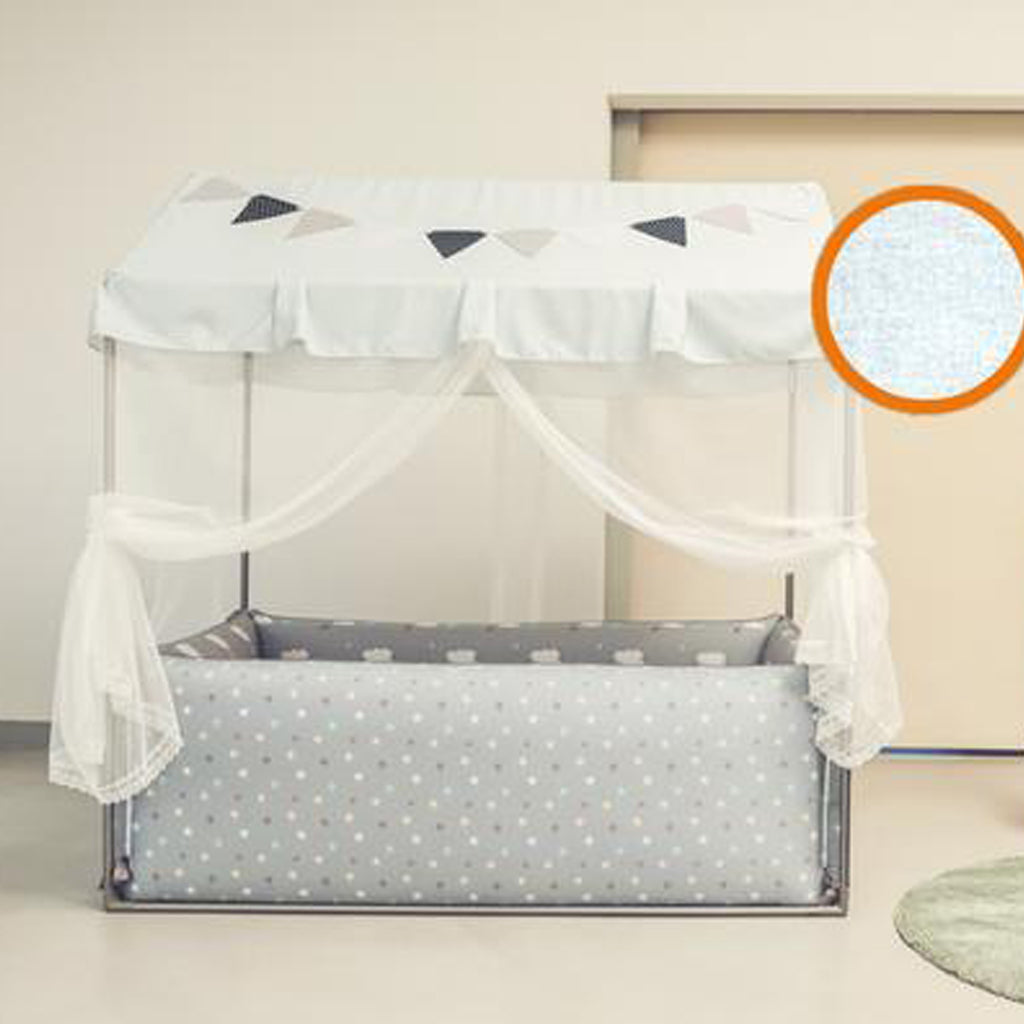 Lolbaby Bumper Bed Playhouse Canopy - Alice Blue