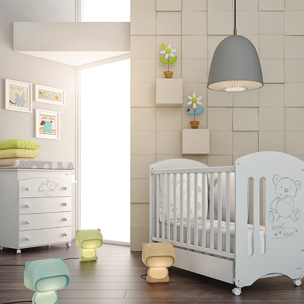 Micuna Sweet Bear Cot with Anti Dust Mite Foam Mattress