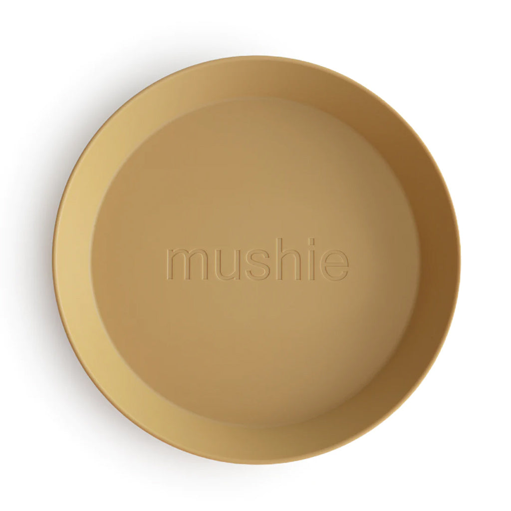 Mushie Round Dinnerware Plate, Set of 2