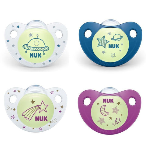 NUK Day/Night Silicone Soother Size 1 (0-6M)