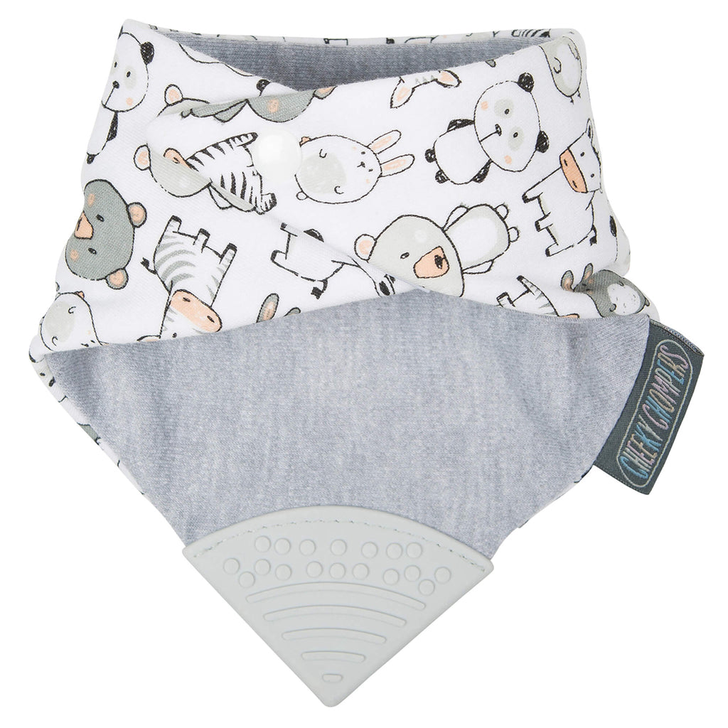 Cheeky Chompers Panda Pals Neckerchew - Teething Dribble Bib