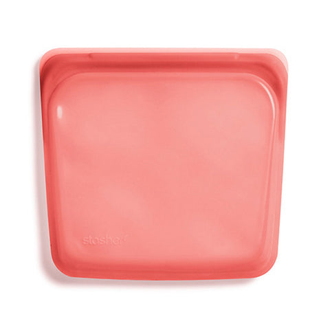 Stasher Reusable Silicone Sandwich Bag, Rainbow Red (828 ml)