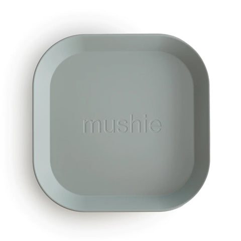 Mushie Square Dinnerware Plate, Set of 2