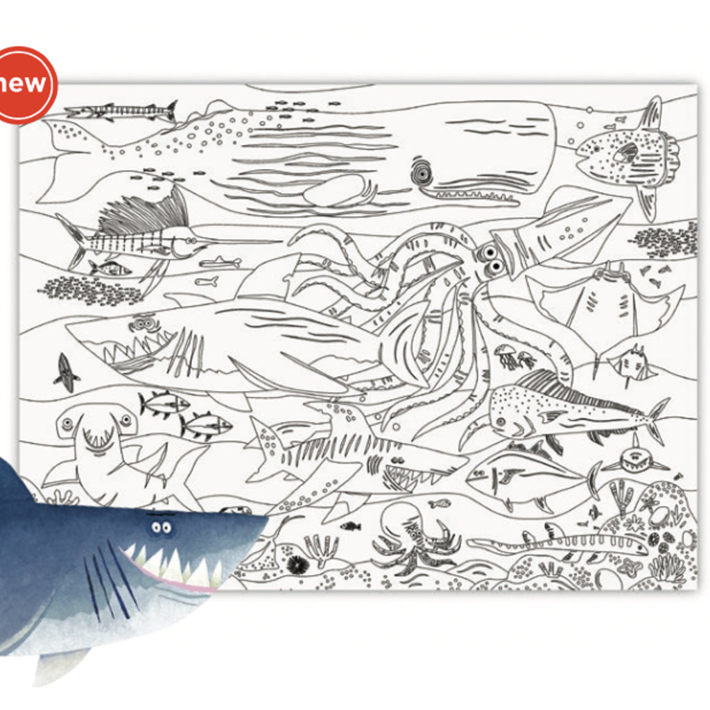 Crocodile Creek Giant Coloring Poster - Unicorn Garden