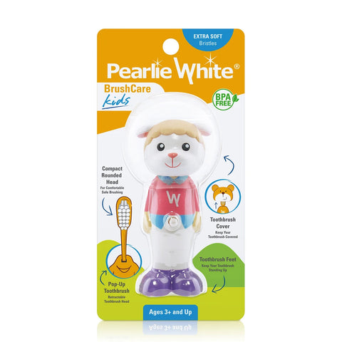 Pearlie White BrushCare Kids Pop-Up Extra Soft Toothbrush - Sheep Design