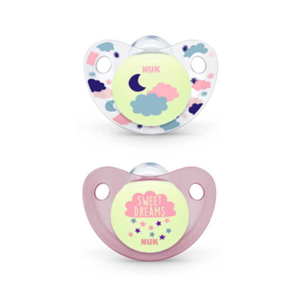 NUK Day & Night Silicone Soother - 2 pc