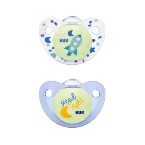 NUK Day & Night Silicone Soother - 2 pc