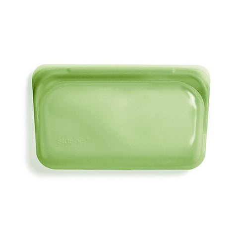 Stasher Reusable Silicone Snack Bag, Rainbow Green (355 ml)
