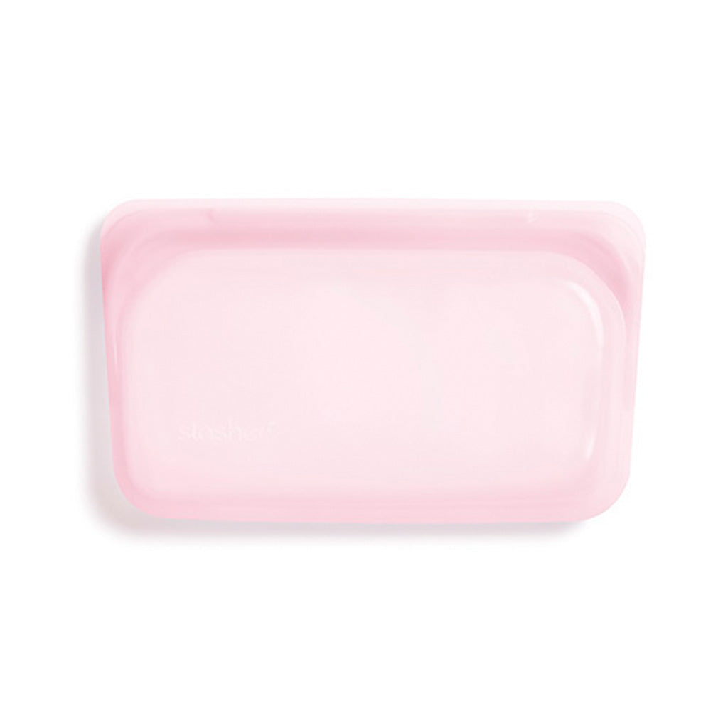 Stasher Reusable Silicone Snack Bag, Rainbow Pink (355 ml)